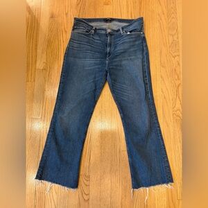 Hudson Jeans Barbara Cropped Bootcut Raw Hem Size 32